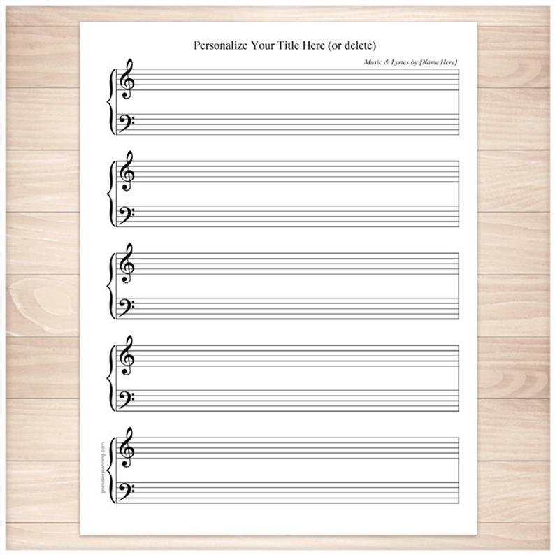 printable piano sheet music